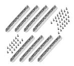 Set van 8 lange scharniertjes, (11,5 cm lang, zilver, max 9, Verzenden, Nieuw