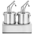 Sausdispenserset | RVS | 2x 5L | Portie 35ml | Incl. Houder, Verzenden, Nieuw in verpakking