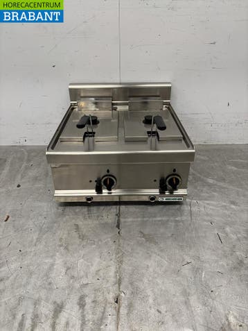 RVS Giga Dubbele Friteuse 2 x 6 liter 400V Horeca, Ophalen of Verzenden, Nieuw in verpakking
