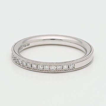 Ring - 14 karaat Witgoud Diamant (Natuurlijk)