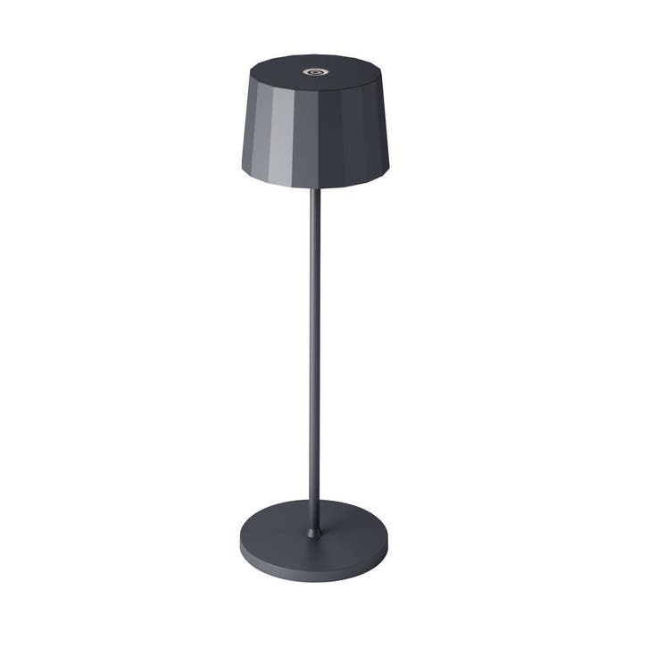 Tafel en bureaulampen Lido Oplaadbare LED Tafellamp Antracie, Huis en Inrichting, Lampen | Tafellampen, Verzenden