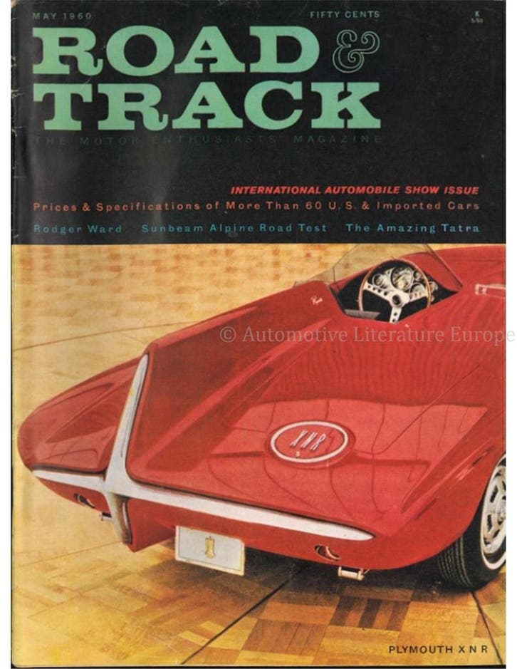 1960 ROAD AND TRACK MAGAZINE MEI ENGELS, Livres, Autos | Brochures & Magazines