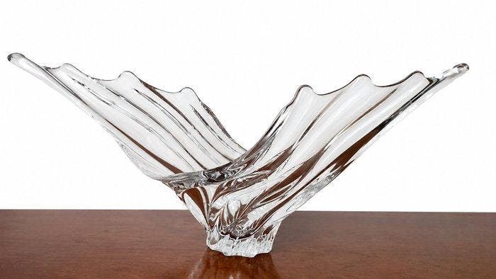 Art Vannes - Centre de table / Coupe sculpturale en cristal, Antiquités & Art, Antiquités | Meubles | Tables