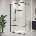Douchewand Essos 100 x 200 cm Zwart – Inloopdouche 8 mm, Verzenden, Nieuw