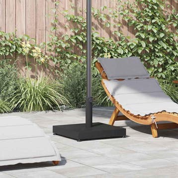 vidaXL Parasolvoet Zwart 45 x 45 x 31,5 cm, Verzenden