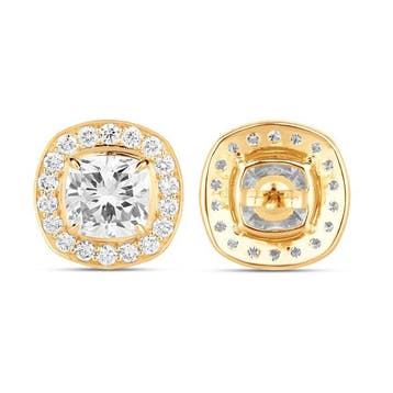Oorbellen 14 kt. - 5.26ct. tw. Diamant (Lab-grown) - Diamant, Nieuw
