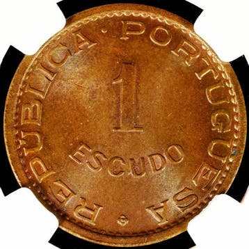 Portugees Kaapverdië. Republic. 1 Escudo 1968 - NGC - MS 65, Postzegels en Munten, Munten | Europa | Niet-Euromunten