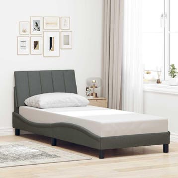 vidaXL Bedframe zonder matras Hanko 90x190 cm stof, Verzenden