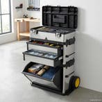 vidaXL Gereedschapswagen verrijdbaar 3-delig, Doe-het-zelf en Bouw, Verzenden, Nieuw