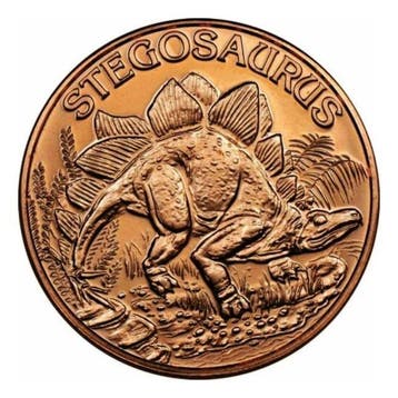Verenigde Staten. 25 x 1 oz Stegosaurus 999 Fine Copper