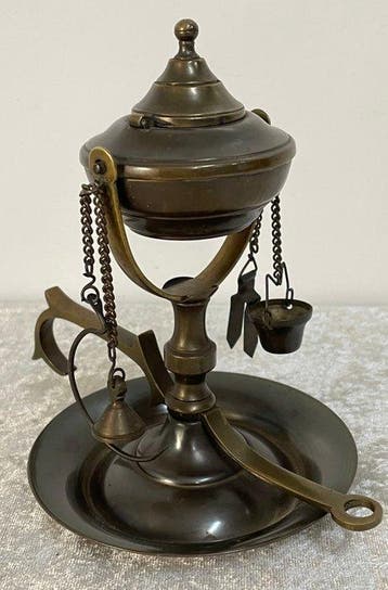 Prachtige - Lampe à huile - Cuivre - petite lampe à huile de