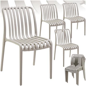 Tuinstoelen Alcudia, weerbestendig, stapelbaar, Tuin en Terras, Verzenden, Nieuw