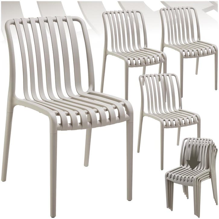 Tuinstoelen Alcudia, weerbestendig, stapelbaar, Tuin en Terras, Overige Tuin en Terras, Verzenden
