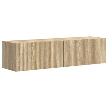 vidaXL TV Wandkast 2 st Sonoma Bewerkt hout, Verzenden