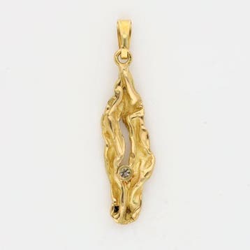 Pendentif - 18 carats Or jaune Diamant (Naturelle)