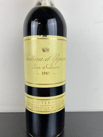 1983 Chateau dYquem Lur-Saluces - Sauternes - 1 Bouteille, Collections, Vins