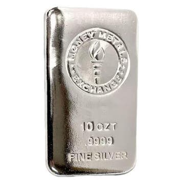 10 Onces troy - Argent .999 - 10 oz Money Metals .999 Fine