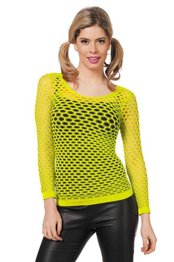 Visnet Shirt Lange Mouwen Geel 38, Kleding | Dames, Verzenden, Nieuw