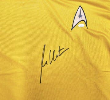 Star Trek - William Shatner - Signed Gold Star Trek Uniform, Verzamelen, Nieuw
