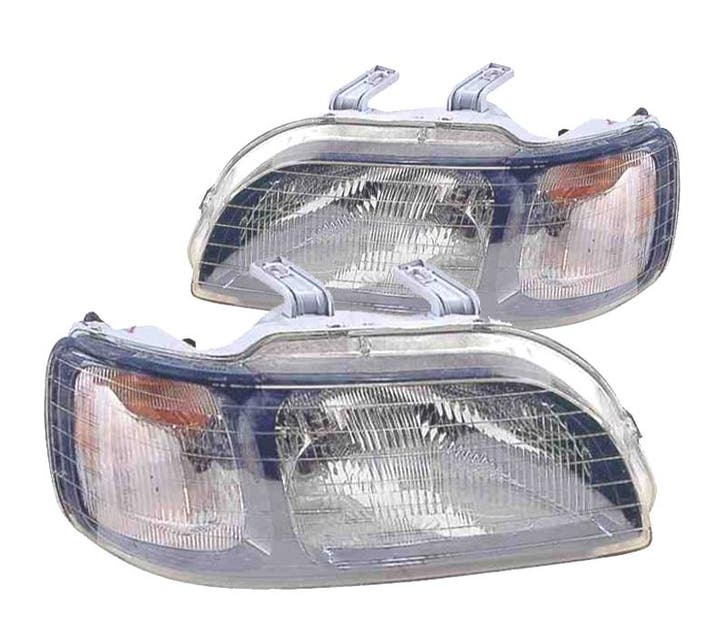 Phares Pour Honda Civic 5P 97-01 Fond Noir, Auto-onderdelen, Verlichting, Verzenden
