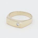 Ring - 14 karaat Geel goud Diamant (Natuurlijk gekleurd), Handtassen en Accessoires, Ringen, Nieuw