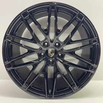 Porsche Macan IV (H2) 22inch RS Spyder Unizwart met banden, Autos : Pièces & Accessoires, Pneus & Jantes, Ophalen, Banden en Velgen