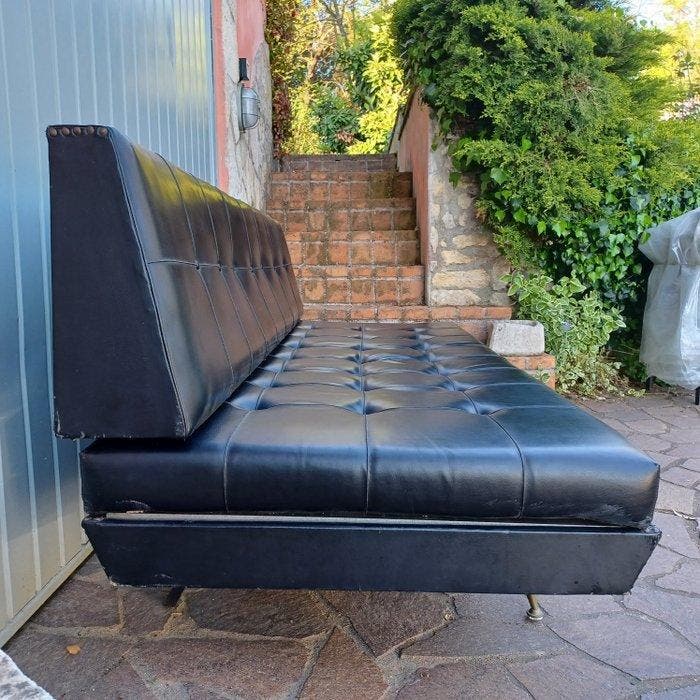 Sofa - Synthetisch leder - Bank, ligbed en bed, Antiek en Kunst, Kunst | Designobjecten