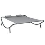 vidaXL Loungebed stof antraciet, Tuin en Terras, Verzenden, Nieuw