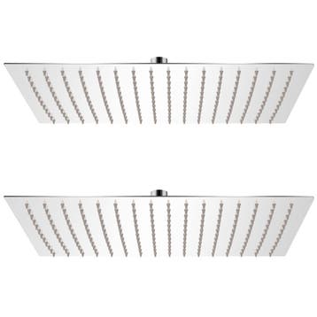 vidaXL Regendouchekoppen 2 st 30x40 cm roestvrij staal, Verzenden