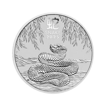 1 kilo zilveren Lunar III - Year of the Snake 2025