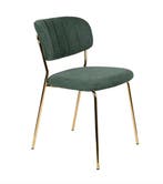 Nieuwe stoel Vivian messing / groen, Huis en Inrichting, Stoelen, Ophalen, Nieuw