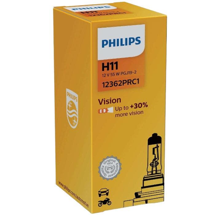 Philips H11 Vision 55W 12V 12362PRC1 Autolamp, Autos : Pièces & Accessoires, Éclairage, Envoi