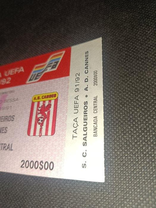 Zinedine Zidane European Debut - Tickets, Collections, Collections Autre