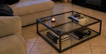 Roche Bobois - Middentafel - Glas, Brons, Nieuw