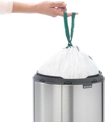 Brabantia Touch Bin Prullenbak - 30 liter - Matt Steel, Verzenden, Zo goed als nieuw