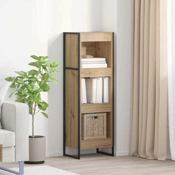 vidaXL Boekenkast Ambachtelijk Eiken 40 x 30 x 121 cm, Verzenden, Nieuw