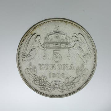 Hongarije. Franz Joseph I. 5 Corona 1900 (Zonder