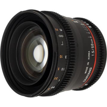Samyang 50mm T1.5 AS UMC VDSLR Canon EF | Occasion, Ophalen of Verzenden, Nieuw