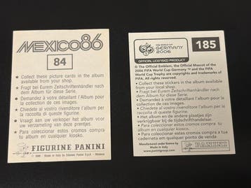 1986, 2006 Panini WC Mexico 86, WC Germany 2006 Lionel, Verzamelen, Nieuw