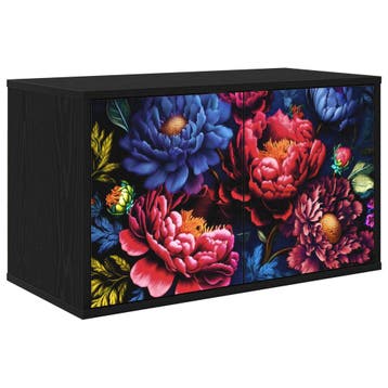 vidaXL Wand gemonteerd TV Kast KIEL 69 x 33 x 40 cm Zwart, Verzenden