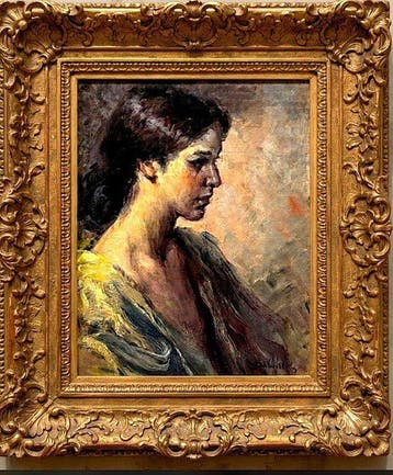 Jose Vinardell Tolra (1941-) - Joven Pensativa