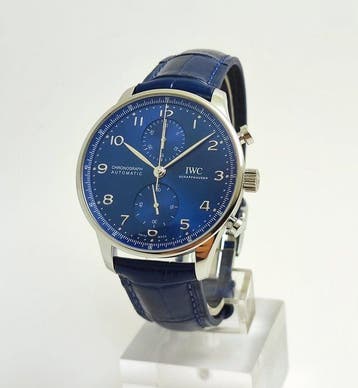 IWC - Portugieser Chronograph “Blue Dial” - IW371606 - Heren