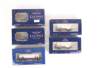 Liliput H0 - Modeltrein goederenwagon (5) - Goederenwagens