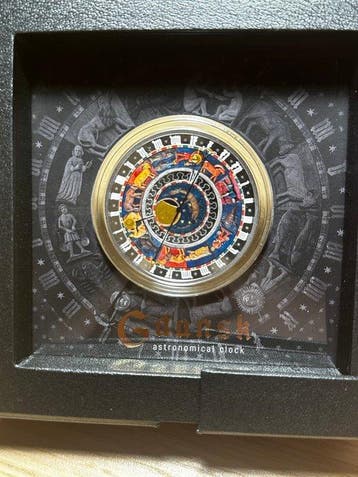 Malte. 5 Euro 2025 Gdansk - Astronomical Clock Proof, Postzegels en Munten