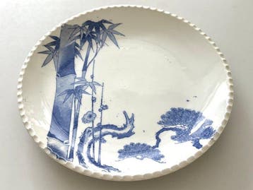Bord - Arita Igezara , Uwataki Kiln - Porselein - Drie