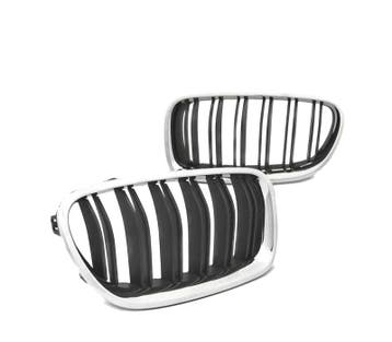 CALANDRE BMW F10 F11 10-16 LOOK M5 NOIR CHROMÉ, Verzenden