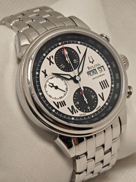 Bulova - Bulova Accutron Gemini Panda Valjoux 7750 -, Bijoux, Sacs & Beauté, Montres | Hommes
