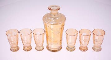Karaf (7) - Glas - Decanteerset