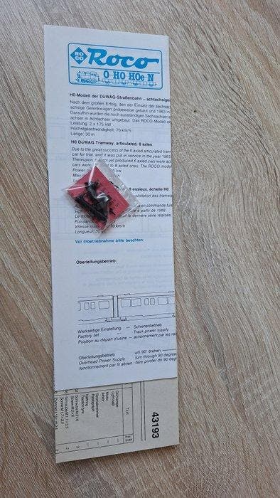 Roco H0 - 43193 - Treinstel (1) - elektrische düwag gelede, Hobby & Loisirs créatifs, Trains miniatures | HO