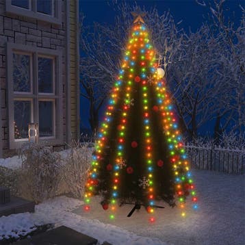 vidaXL Kerstboomverlichting met 250 LEDs meerkleurig net, Verzenden